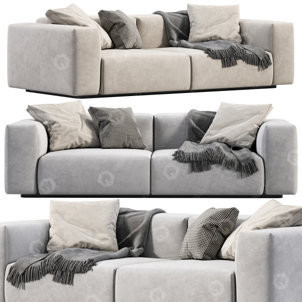 Sofa Vitra Soft Modular model 3D