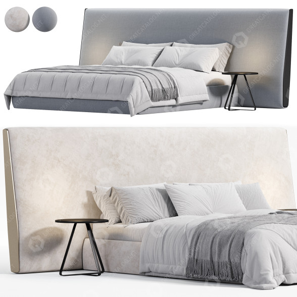 Bed and Bedside Tables ART NOVA Indy Tailor 3D model