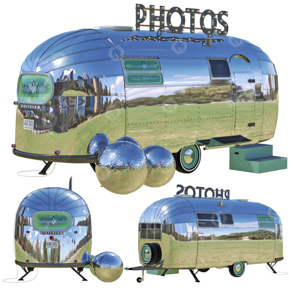Трейлер Retro Photo Studio by Airstream 3D модель