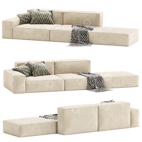 Sofa Living Divani Neowall Lounge 3D-Modell