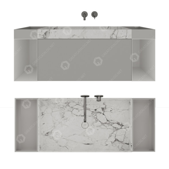 Lavabo Rexa Compact Living by Monica Graffeo modèle 3D