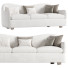 Sofa CB2 Bacio Cream Boucle - babarikograf