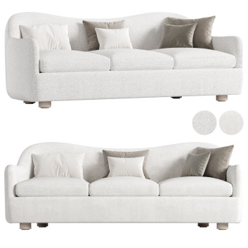 Sofa CB2 Bacio Cream Boucle
