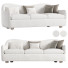 Sofa CB2 Bacio Cream Boucle - babarikograf