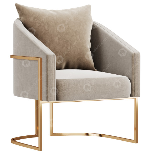 Armchair Cherry 3D model
