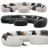 Sofa und Pouf Ghidini 1961 Abbracci - Telecona