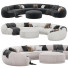Sofa und Pouf Ghidini 1961 Abbracci - Telecona