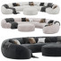 Sofa und Pouf Ghidini 1961 Abbracci - Telecona