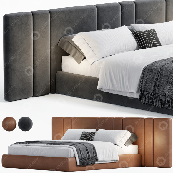 Bett The High Wall Hollis 3D-Modell