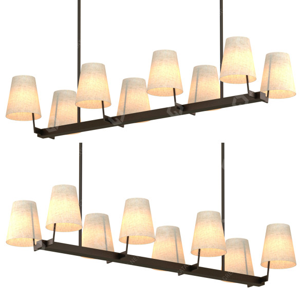 Żyrandol Corniche Linear model 3D