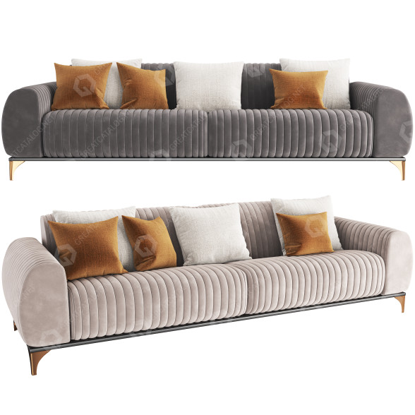 Sofa Dooq Base de Madeir by Gran Belo 3D model