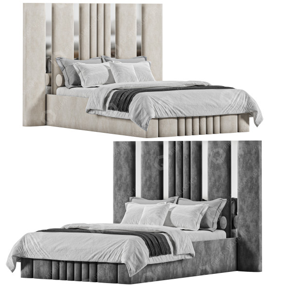 Ліжко Headboard 3D модель