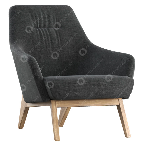Armchair Okha Nate 3D model