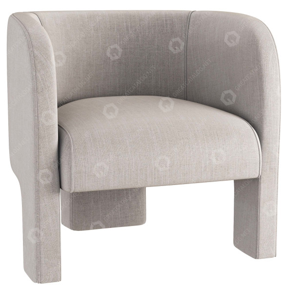Armchair Luna 3D model