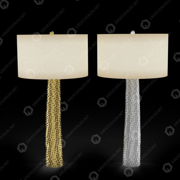 Торшер Ballard Designs Barbara Cosgrove Hammered Metal 3D модель