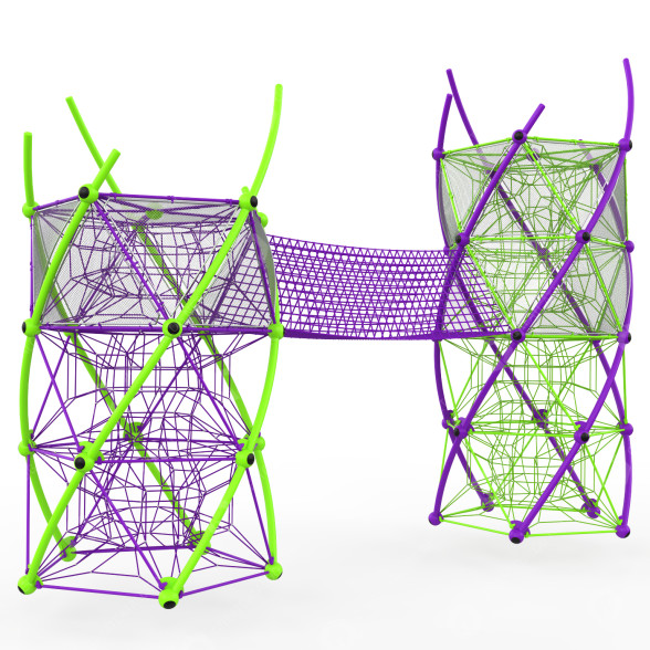 Дитячий майданчик Berliner DNA Tower 3D модель