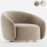 Armchair Eichholtz Swivel Brice Boucle Cream - Isomiddinvfx1995