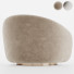 Armchair Eichholtz Swivel Brice Boucle Cream - Isomiddinvfx1995