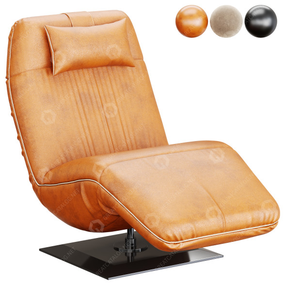 Armchair Inhouse Thomas Recliner Leather 3D model