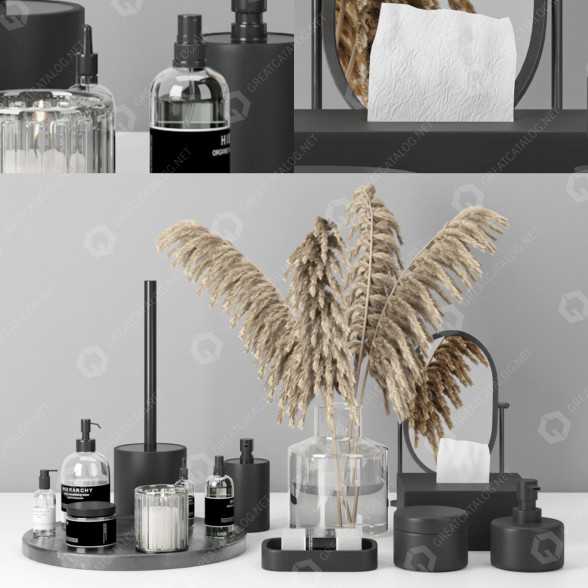Decoración Bathroom Accessories Set 4 Modelo 3D