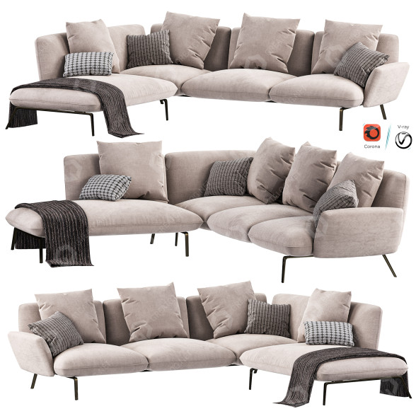 Sofa Zanotta Dove model 3D
