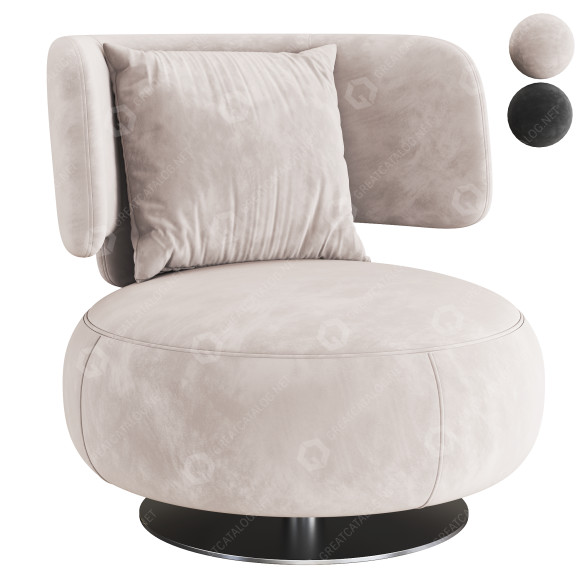 Крісло Roche Bobois Curl 3D модель