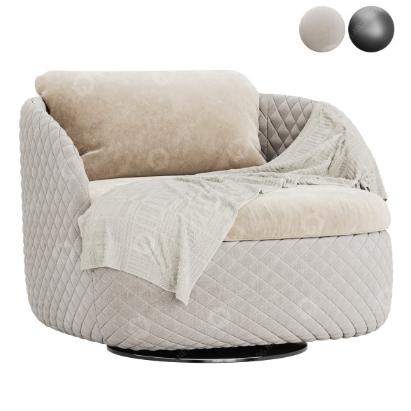 Крісло Moooi Bart Swivel 3D модель