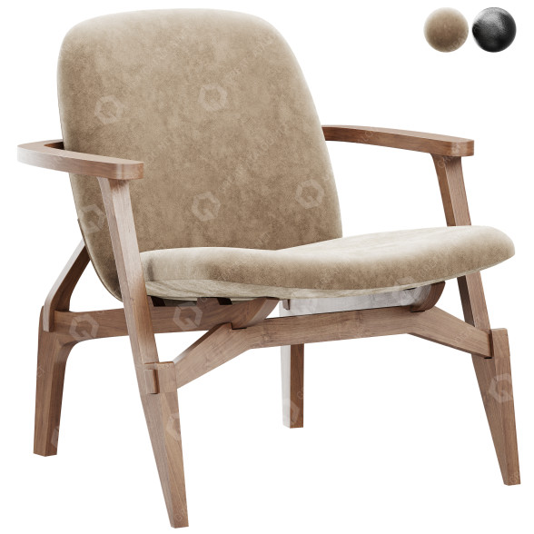 Fotel Zanotta Louise model 3D