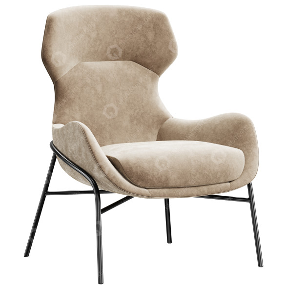 Sessel Giulio Marelli Brera 3D-Modell