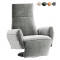 Fauteuil Poltrona Frau Colored Leather Swivel Manual Recliner - Isomiddinvfx1995