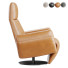 Fauteuil Poltrona Frau Colored Leather Swivel Manual Recliner - Isomiddinvfx1995