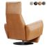 Fauteuil Poltrona Frau Colored Leather Swivel Manual Recliner - Isomiddinvfx1995