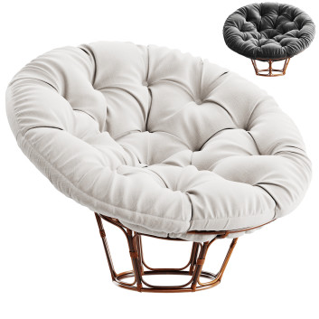 Sessel  The Papasan Chair Company Lounge Rocker Cognac 3D-Modell