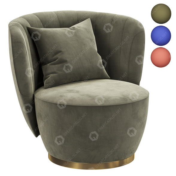 Sillón Domkapa Pearl Modelo 3D