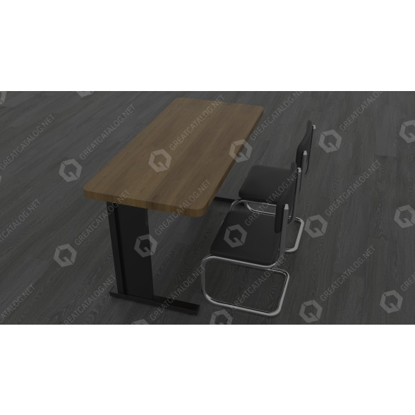 Стіл та стільці School 3D модель