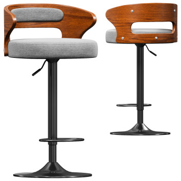 Барний стілець Wooden Beech Swivel by Levede