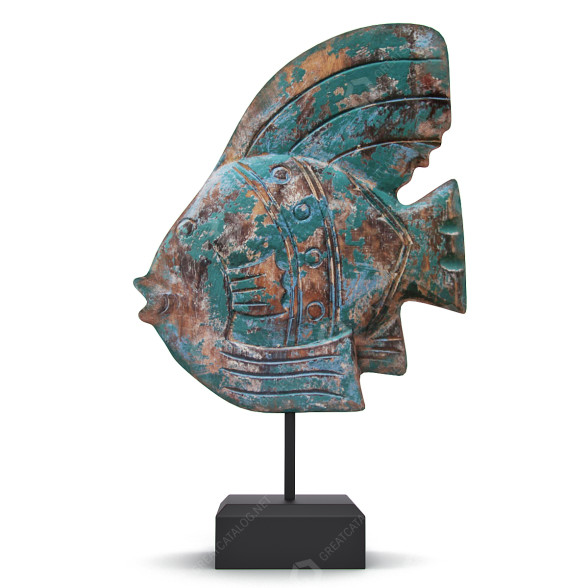 Статуетка Balinese Fish Sculpture Mythical 3D модель