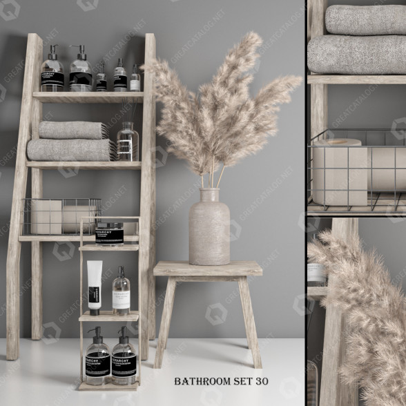Decoración Bathroom Accessories Set 30 Modelo 3D