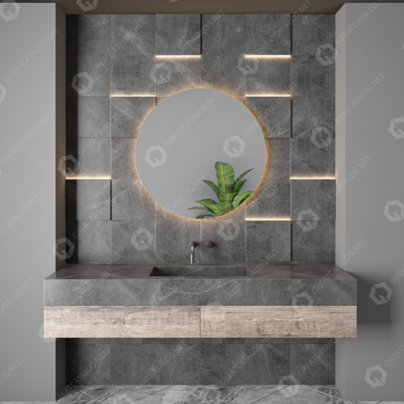 Ванна кімната Furniture Set 43 3D модель