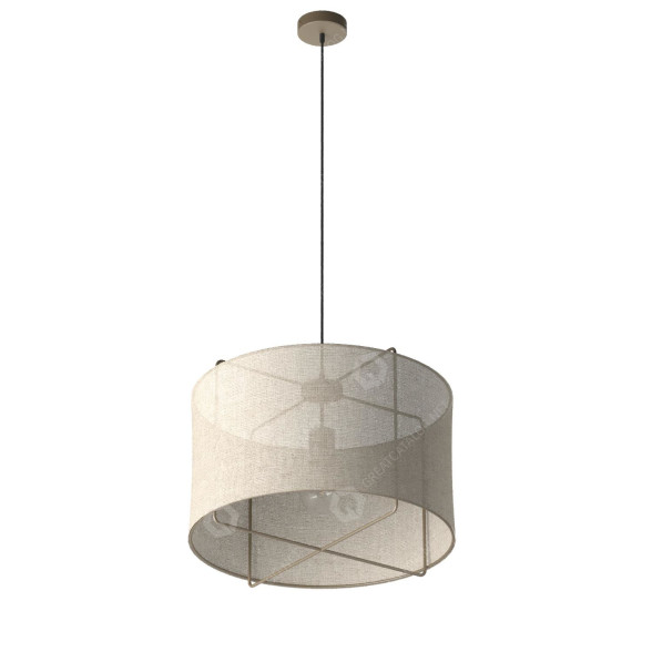 Pendant Lamp Westwing Clouds Linen 3D model