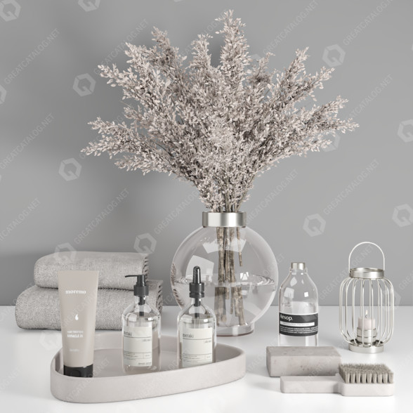 Декор Bathroom Accessories Set 9 3D модель