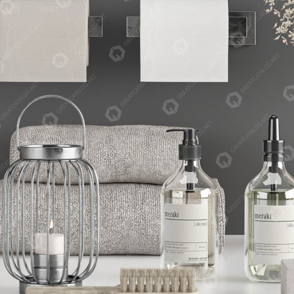Decoración Bathroom Accessories Set 54 Modelo 3D