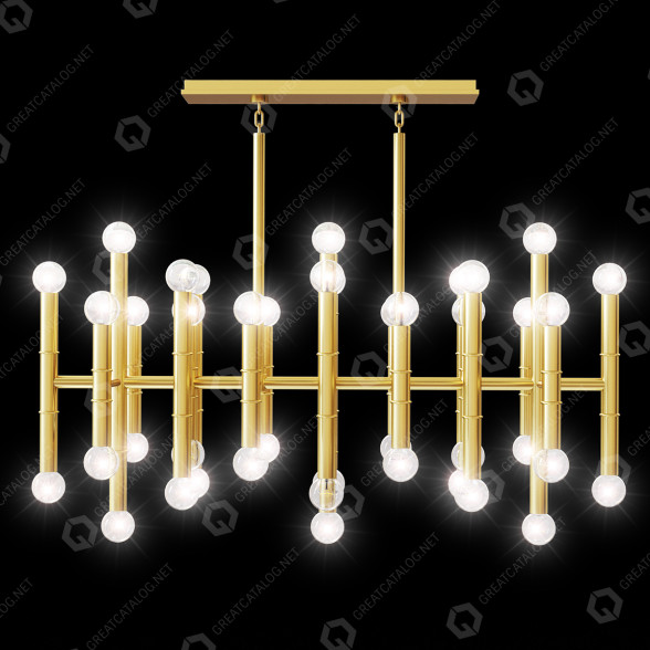 Żyrandol Meurice Rectangular by Jonathan Adler model 3D