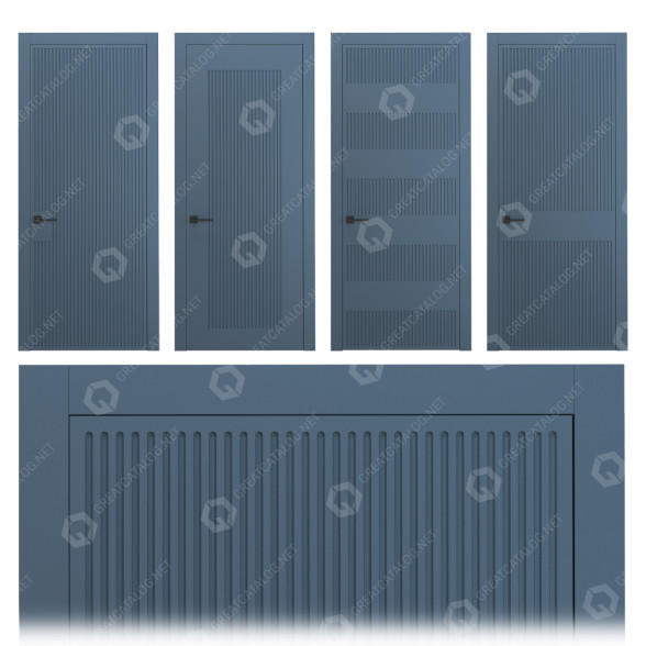 Puertas Interior Milled 1 Modelo 3D