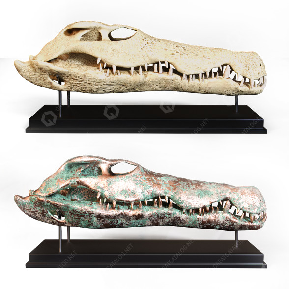 Statuette Crocodile modèle 3D