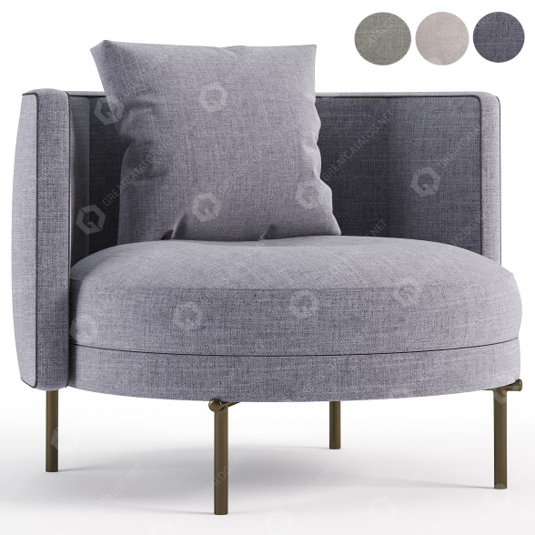 Sillón Minotti Torii Modelo 3D
