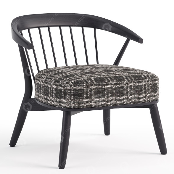 Armchair Cappellini Newood Relax 3D model