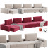 Canapé Curved Fabric Lounge - Isomiddinvfx1995