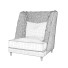 Armchair Chole Louhge - Kudim