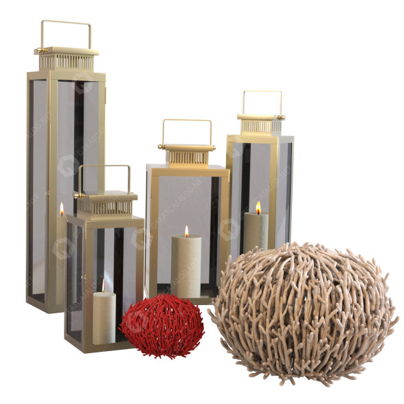 Ліхтарі та декор Corals 3D модель